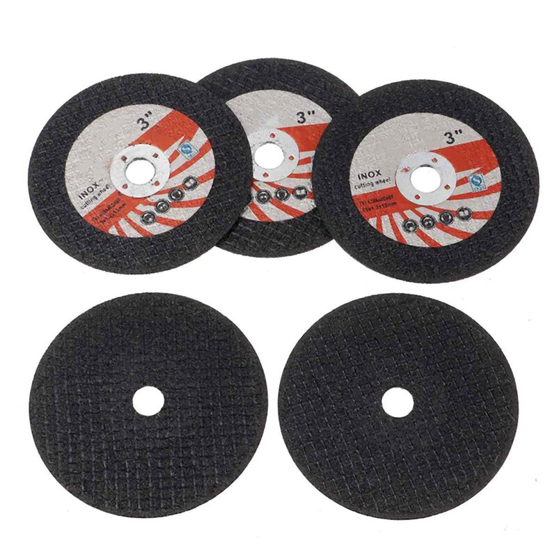 10PCS 75Mm Mini Cutting Disc Circular Resin Grinding Wheel for 10Mm Bore Angle Grinder Wood Tile Cutting Disc Power Tool