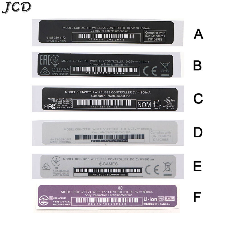 JCD-PS4 مقبض ملصق تحكم ، سليم عودة ملصق ، التسمية الختم ، الباركود ملصق ، الإسكان شل ، 1 قطعة