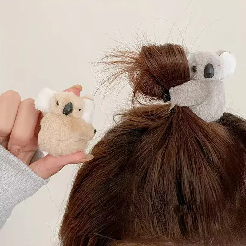 1/4 Stuks Pluche Koala Beer Haardecoratie Haarspeldjes Dieren Haarspelden Haarklauw Clip Voor Meisjes Hoofddeksels Koala Haarspeldjes Accessoires