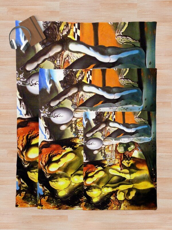 Metamorfosis de Narciso, Salvador Dalí, manta térmica para sofá, mantas para camas de invierno