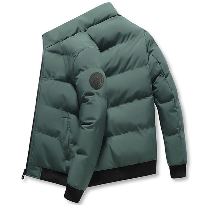 Мужская теплая водонепроницаемая куртка на осень и зиму, Повседневная модная однотонная свободная парка, пальто, уличная мужская пуховая куртка
