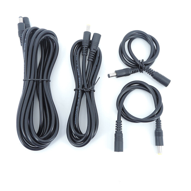 10x DC-Stecker-Buchse-Verlängerung stecker Kabelst ecker Kabel adapter für LED-Streifen kamera 5,5x2,1 2,5mm 12V 18awg