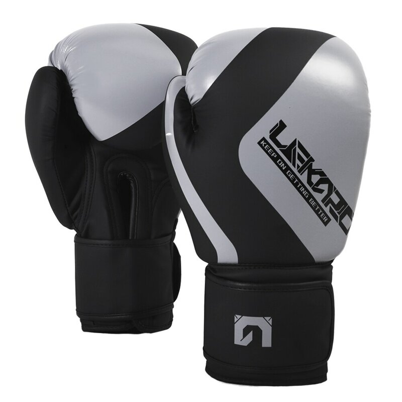 Профессиональные боксерские перчатки для взрослых, 12 унций, эластичные боксерские перчатки из ПУ, Муай Тай, Санда, боевые перчатки для мужчин и женщин, Lekaro