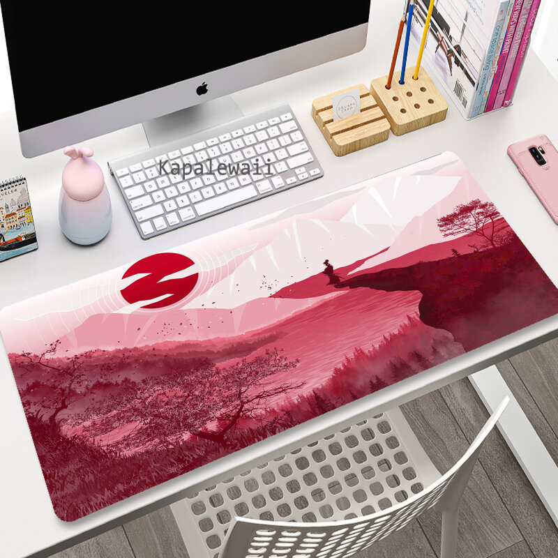 Japanische Art Dienst mädchen Krieger Anime große Mauspad PC Gamer Mouse pad HD-Druck Gaming-Tastatur Pads Tisch Teppich Gummi Schreibtisch matte