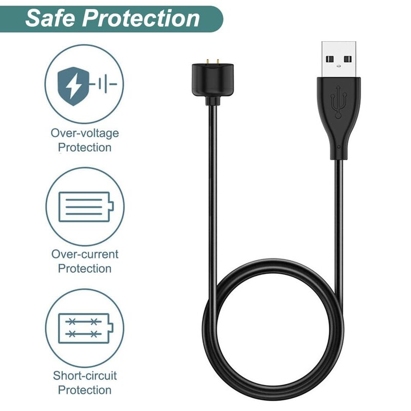 Câble de charge magnétique USB de remplacement, chargeur pour Amazfit Band 5, Xiaomi Mi Band 7/6/5, accessoires pour Mi Band 7/6/5