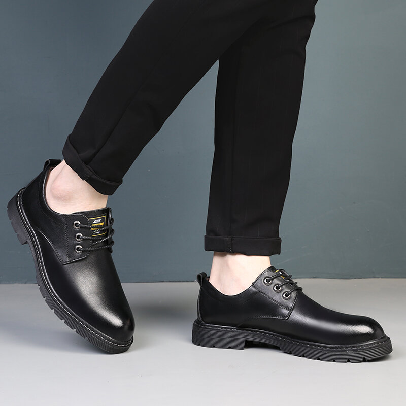 Leder Männer Business Schuhe schnüren Oxfords schwarz formelle Hochzeit grundlegende Männer Kleid Schuhe Outdoor-Mode Männer Schuhe