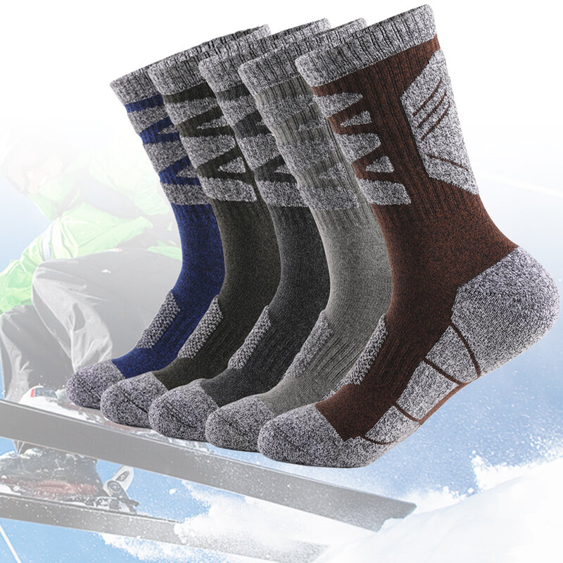 1 Paar Winter Wanders ocken thermisch beheizte Socken weiche elastische verdickte rutsch feste Socken für Frauen Männer Outdoor Ski Tube Socke
