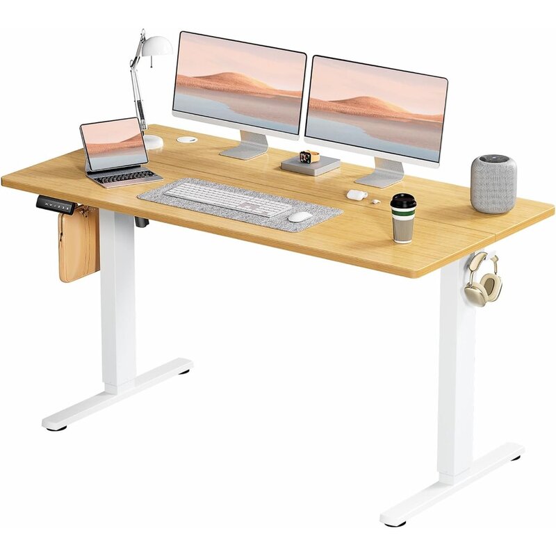 مكتب قراءة بارتفاع قابل للتعديل ، طاولة كمبيوتر كهربائية للجلوس لأسفل ، سطح مكتب ألعاب بمحرك رفع حديث