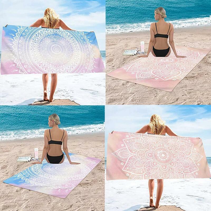 Bohemian Beach Towel Print Square Quick-Dry Bath Towel Camping Outdoor Carpet Swimming 70x140cm Towels Mat Picnic Accessori T0N0