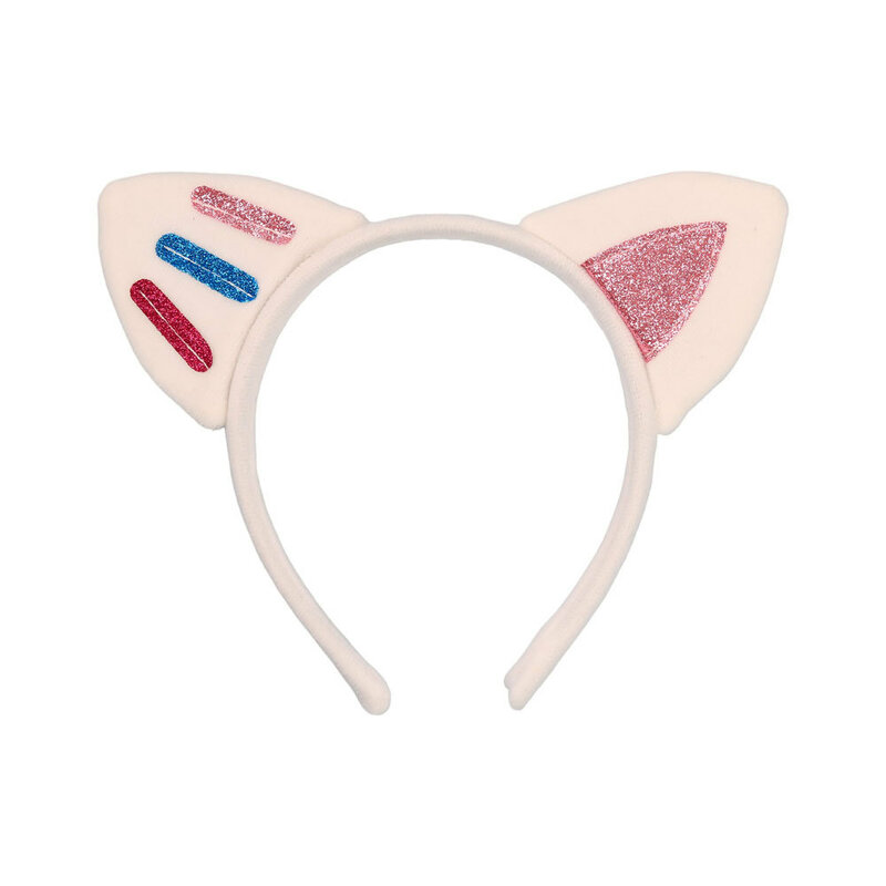 Cat Ears Plush Headband para Mulheres, Cartoon Hair Band, Anime Cosplay, Cute Face Wash Hairband, Girls Headware, Acessórios para Cabelo, 1Pc