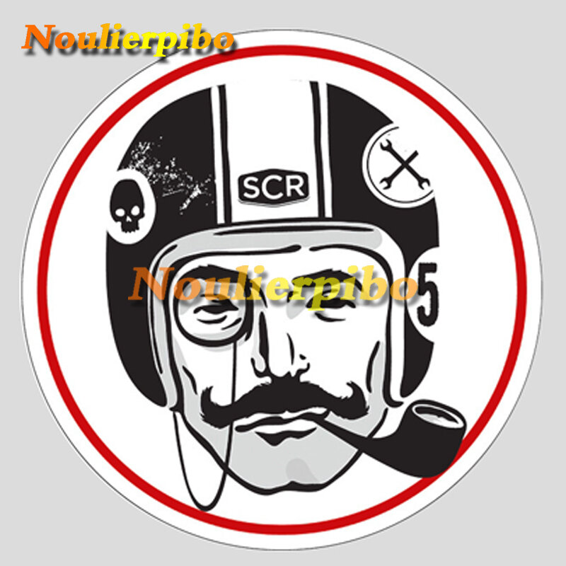 The distinto Gentleman The Old Motor Racing casco decalcomania moto Sticker Car Sticker Art Pattern accessori per auto