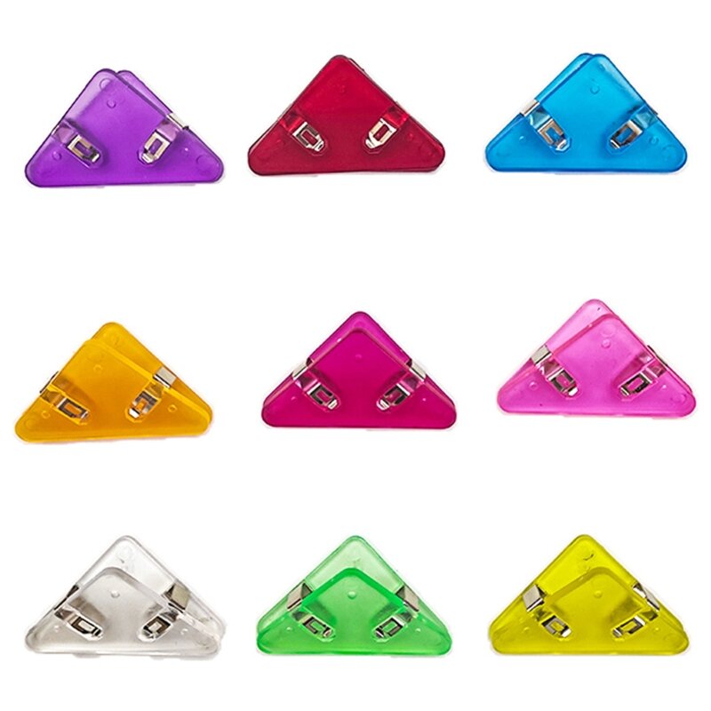 90 Degree Storage Clips Binder Clips Bookarks for Triangle for Photos Paper 10 Dropship