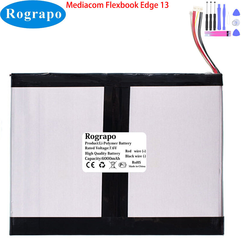 Batería HW-37154200 para portátil, 6000mAh, para Mediacom Flexbook Edge 13, nueva