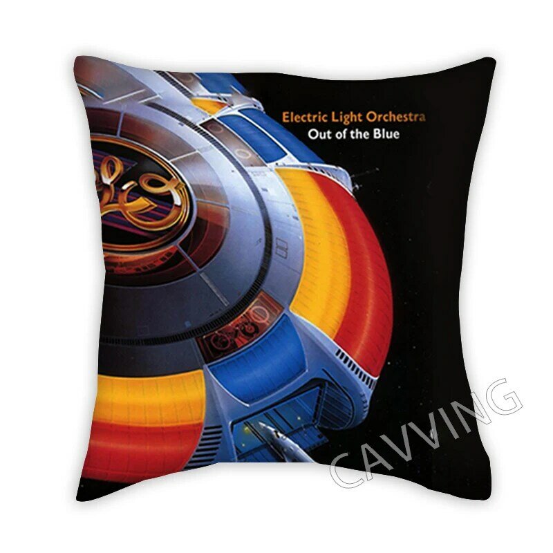 Electric Light Orchestra ELO 3D Printed  Polyester Decorative Pillowcases Throw Pillow Cover Square Zipper Cases Fans Gifts