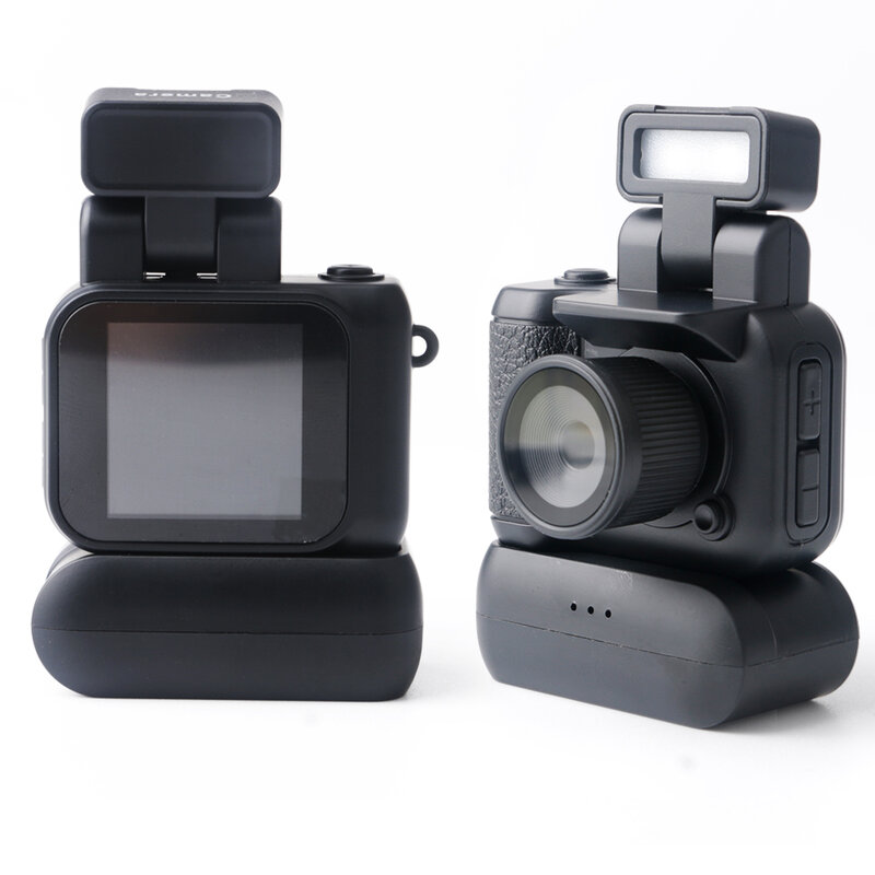 Kamera Mini kamera HD1080P kamera przenośny kieszonkowy z ekranem LCD aparat cyfrowy z lampą błyskową wideorejestrator studenckiej małej kamery
