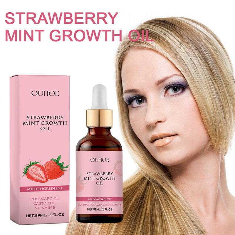 Strawberry Oil Repair Hairs Damaged Split Care Treatment Strengthening Moisturizing Ends Smooth Oil Hair Dry No N1U3