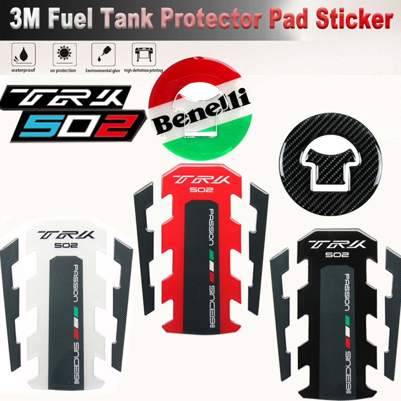For Benelli TRK502x Stickers Motorcycle Accessories Fueltank Tank Pad Gasoline Protector Covers TRK BN TNT X TRK502 502x 502 125