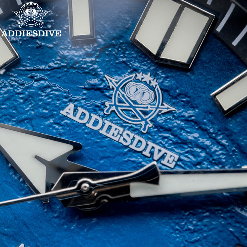 ADDIESDIVE AD2047 Sapphire Dive Automatic Watch For Men 200m Waterproof Casual Watches BGW9 Luminous Mechanical DRESS Wristwatch