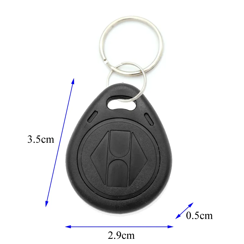 Porte-clés vierge avec puce Ring Coin Cards, copie réinscriptible, réécriture et duextrêmes, 125 kHz, EM4305, T5577, 125 KHz, RFID, 12 pièces