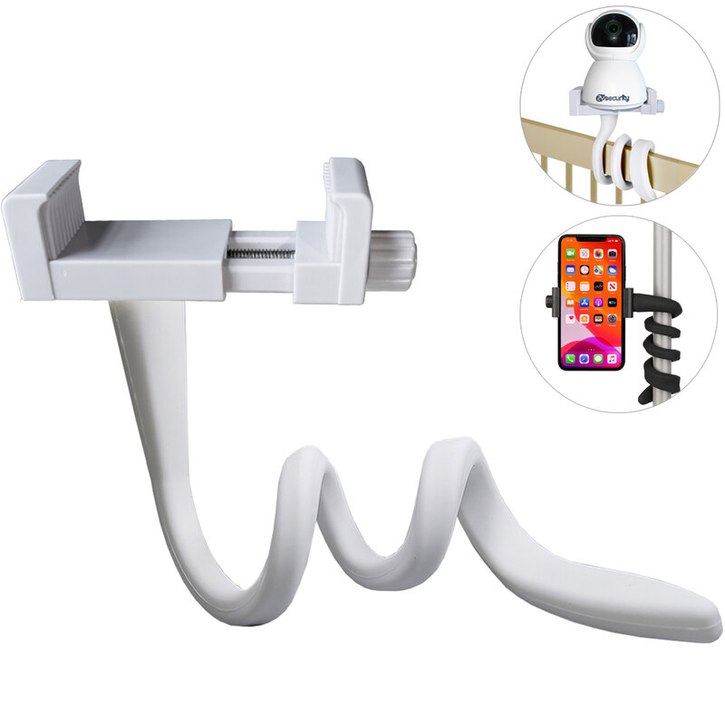 Universal Baby Monitor Holder Baby Camera Mount Flexible Silicon IP Camera Stand Baby Monitor Hole-free Shelf for Crib Nursery