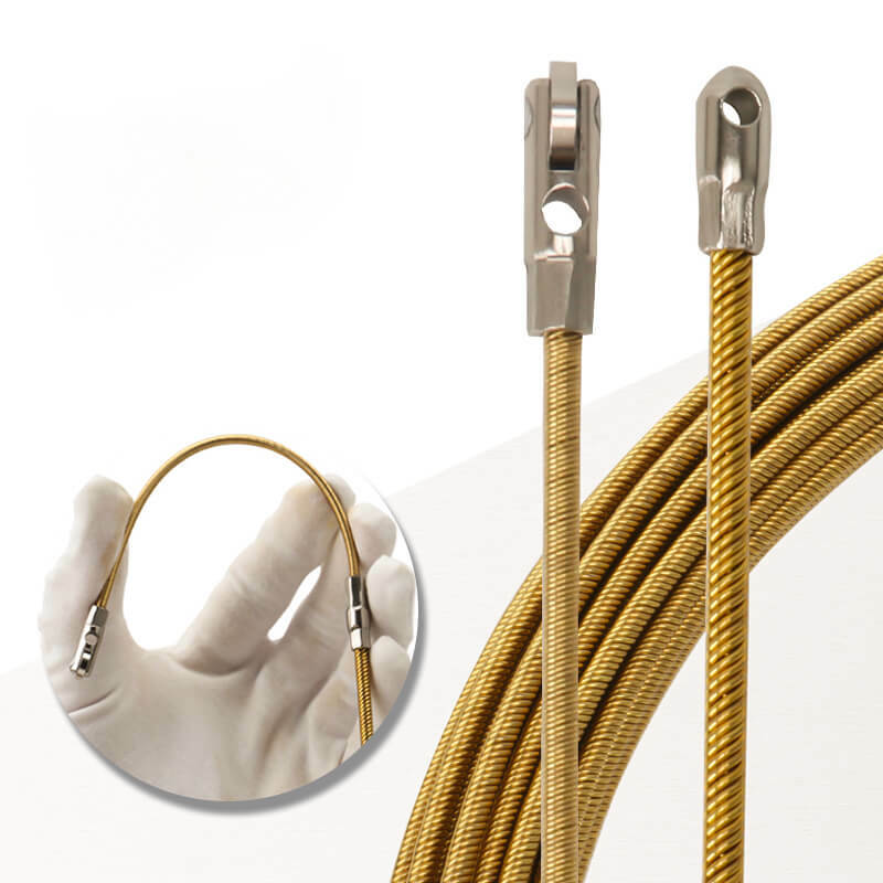 Przewód uniwersalny urządzenie do gwintowania sprężynowe urządzenie ciągnące linę o wysokiej elastyczności 5/10m z pasem pasowym elektryków drut ołowiany ściągacz do kabli