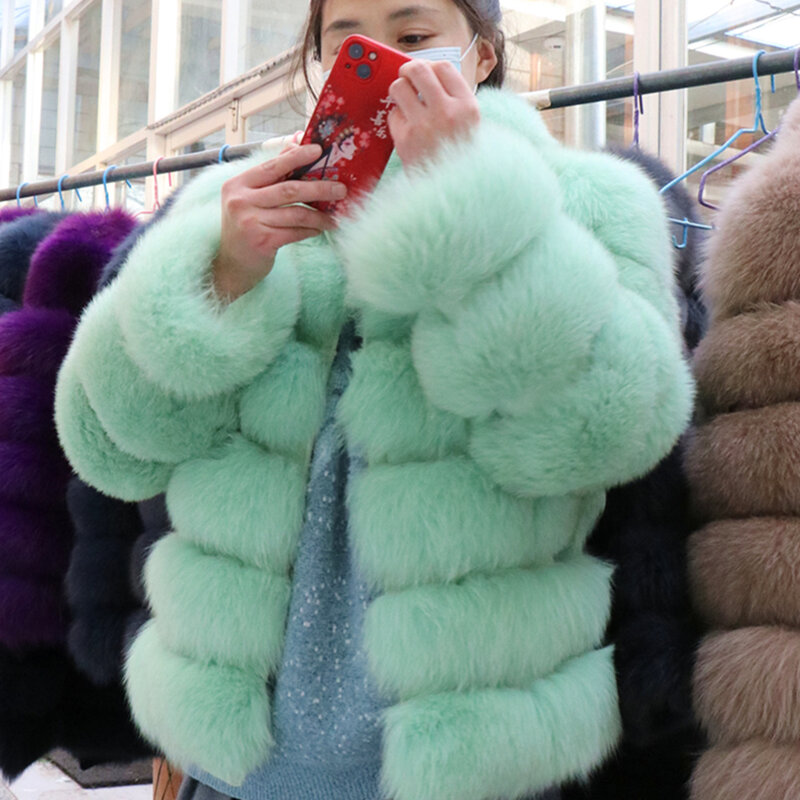 QUEENTINA Зимнее Новое Женское холодное Женское пальто  с воротником, специально кожаное женское натуральное зеленое пальто 2023
