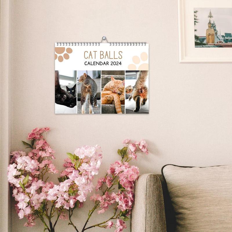 Cat Butts 2024 For Cat Lovers Funny Cats Calendar,Kitten Butt Calendar 2024 Monthly Wall Hanging Calendars Cute Funny Dog Breed