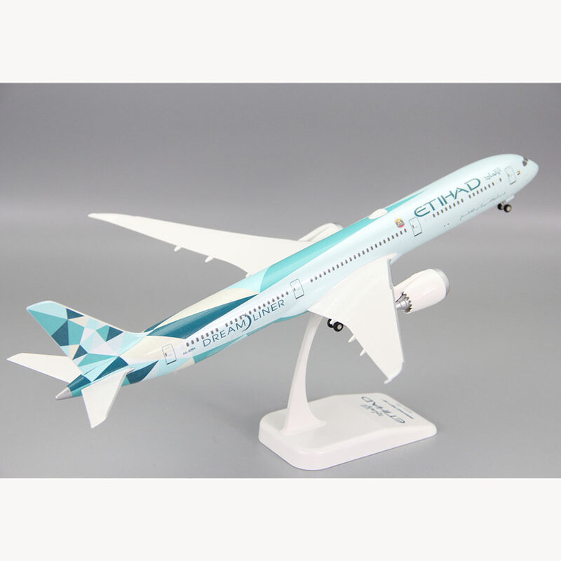 Etihad Aviation Diecast Aircraft Model Brinquedos, Avião Avião para Fãs, Coleção Presente, Lembrança Colecionável Presente, B787-10, Escala 1:200