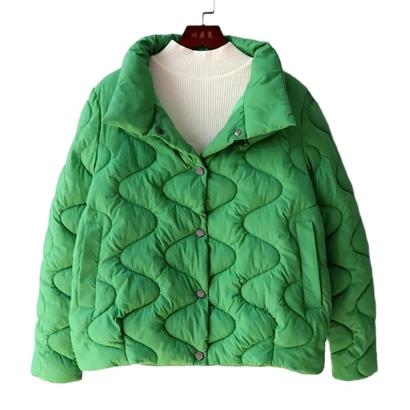 女性のための軽量コットンジャケット,新しい秋と冬のコート,韓国風,暖かいパーカー,女性のためのコート,2023