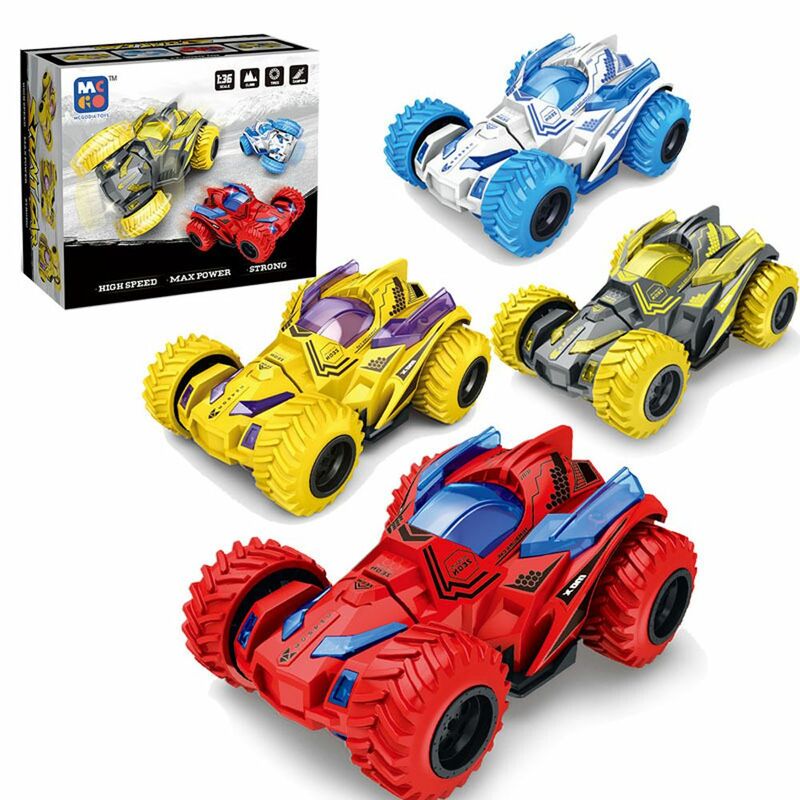 ของเล่นรถสองด้าน mobil mainan anak-anak โมเดลรถยนต์รถของเล่นเด็กไม่พัง