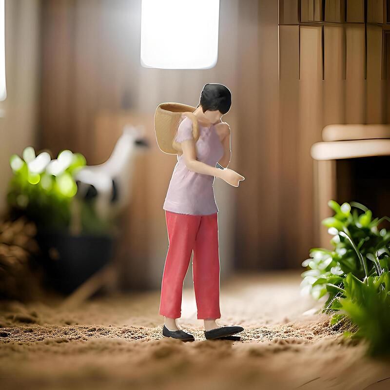 1:64 osoby figurki piaskownica stołowa ozdoby Mini ludzie figurki do fotografii rekwizyty miniaturowa scena domek dla lalek akcesoria