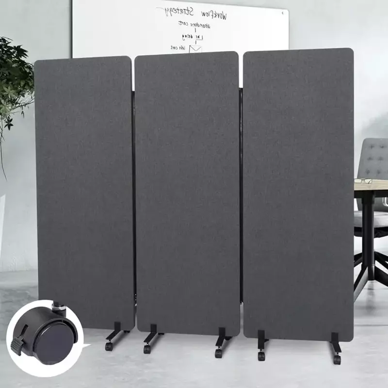Sound Proof Dividers Privacy Panel Partition Wall Cubicle Office Partition Moving Portable Acoustic Office Walls Dividers School