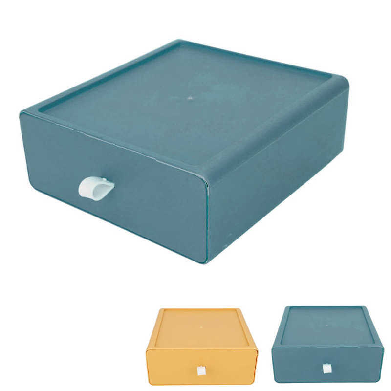 Drawer Storage Box Large Capacity Cosmetic Drawer Box with Handle Strap for Home for Office  for Dressing table