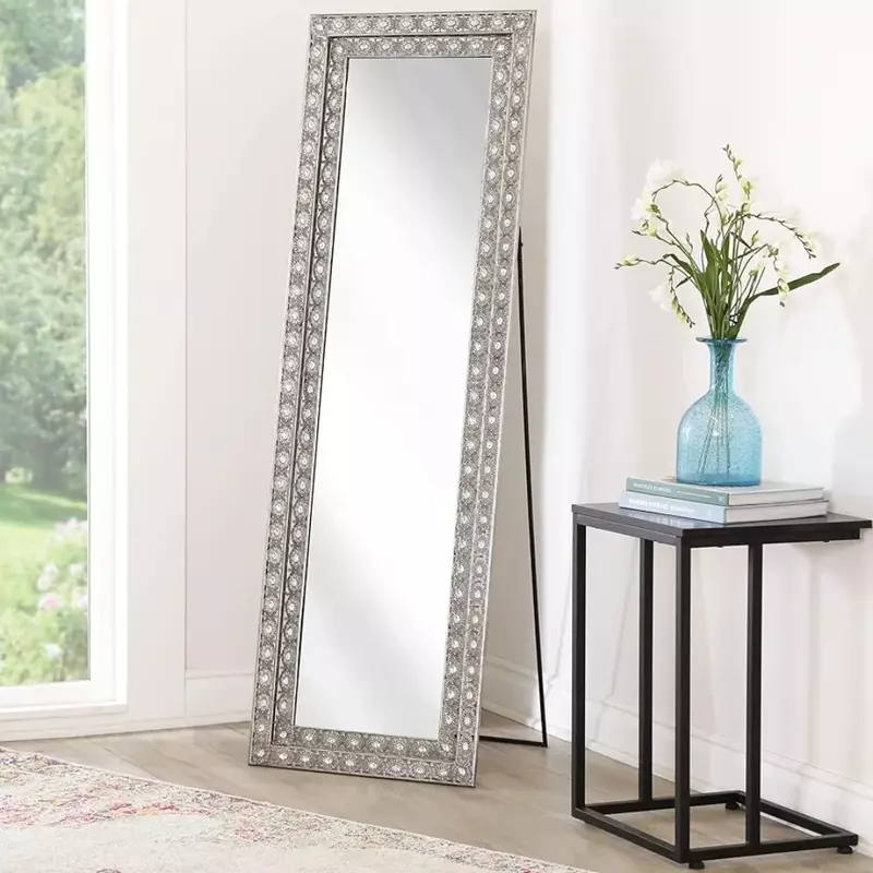Full Length pendente Glam Luxury Floor Mirror Accents Full Size Living Modern Entryway Hall Room Decor camera da letto Freight Free Body
