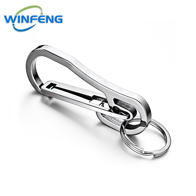 High Quality Stainless Steel EDC Keychain Premium Brass Emergency Whistle Keyring for Outdoor Camping Hiking Survival Supplies