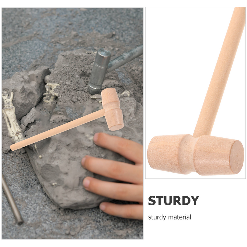 Juego de martillo de excavación, cepillo de cincel, herramientas de excavación arqueológica, Kit educativo para niños, 3 juegos
