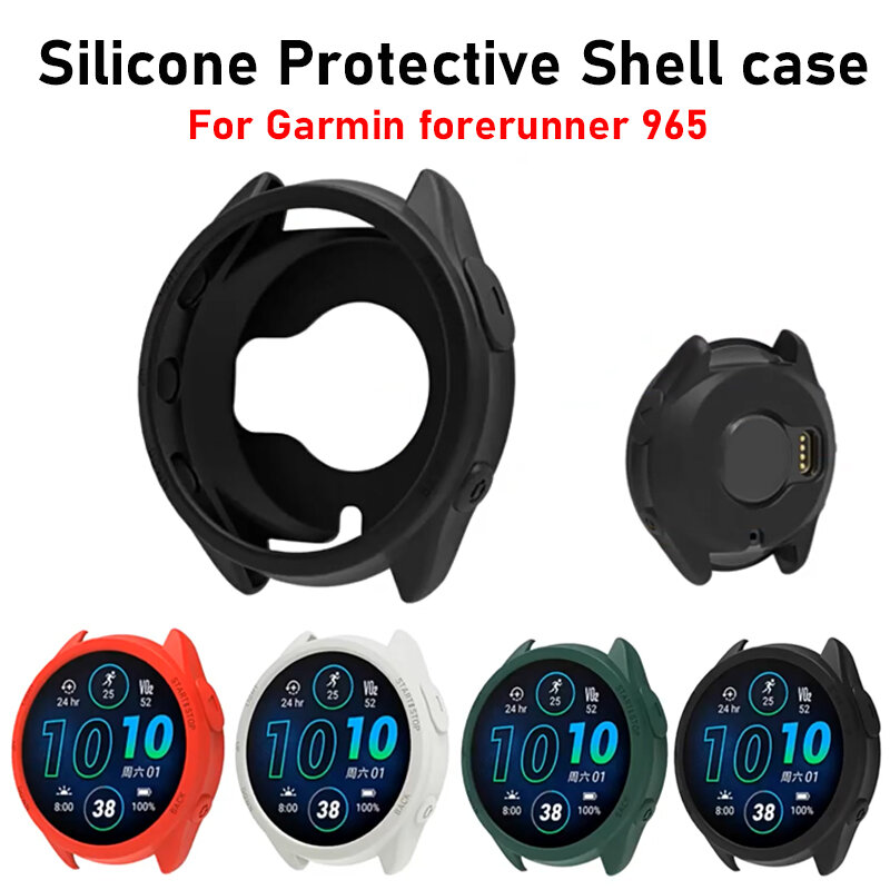 Schutzhülle für Garmin Fore runner 965 Armbanduhr Silikon Soft Protector Shell für Garmin Fore runner 965