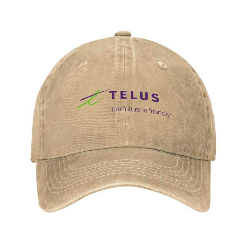 Casquette en denim avec logo Telus, chapeau de baseball, mode, qualité