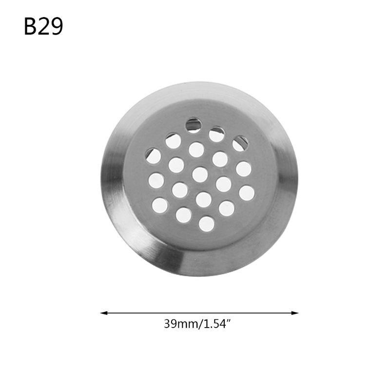 Y1UD Stainless Steel Air Vent Hole Ventilation Louver Round Shaped Venting Mesh Holes