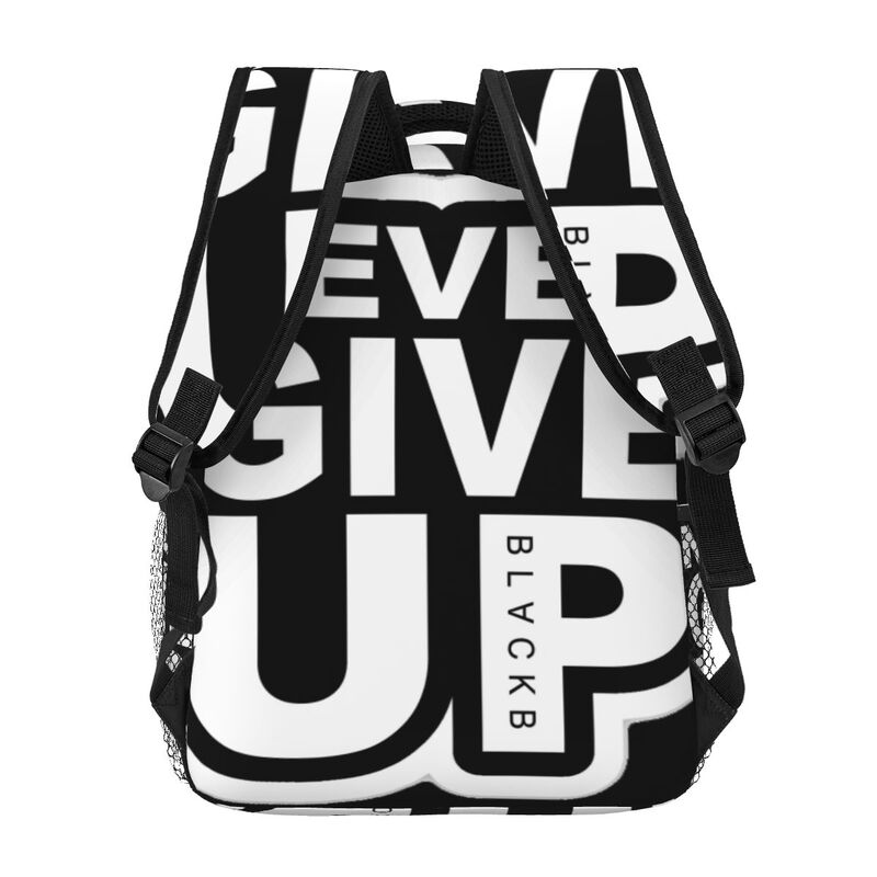Never Give Up Casual Backpack Unisex Students Leisure Travel Computer Backpack