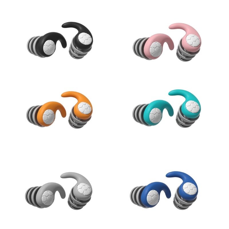 Reusable Silicone Ear Plugs Noise Cancelling Earplugs Durable-Sleeping Ear Plugs