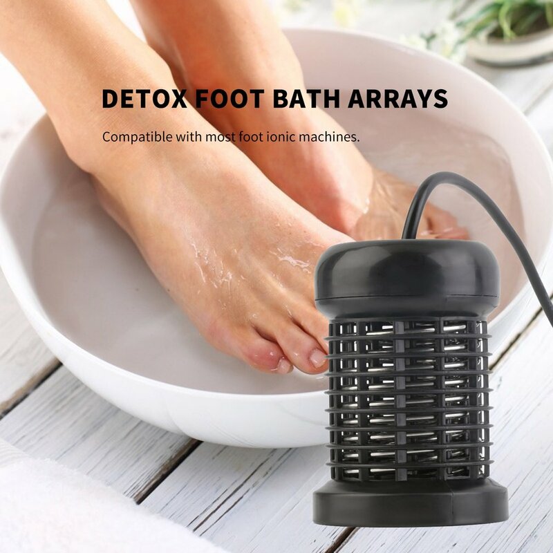 ใหม่ Detox Foot Bath อาร์เรย์รอบสแตนเลสอาร์เรย์ Aqua Spa นวดเท้า Relief เครื่องมือ Ionic Cleanse Ion ลบปวดนวด