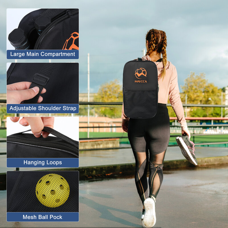 Conjunto de pás de pickleball usapa aprovado conjunto de bolas pickleball raquete com saco portátil para jogadores profissionais