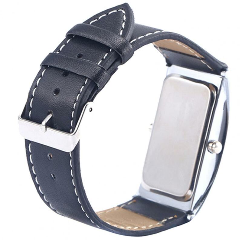Jam tangan gelang LED Digital jam tangan pria persegi panjang indikator tanggal untuk kencan jam tangan bisnis Reloj Hombre Relogios Masculino