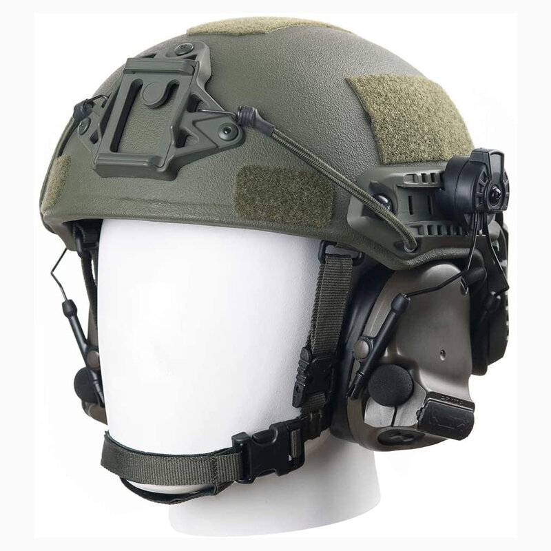 EARMOR-Soporte de auriculares táctico para casco, adaptador de riel de casco con lazo, ops-core, rápido, accesorios tácticos