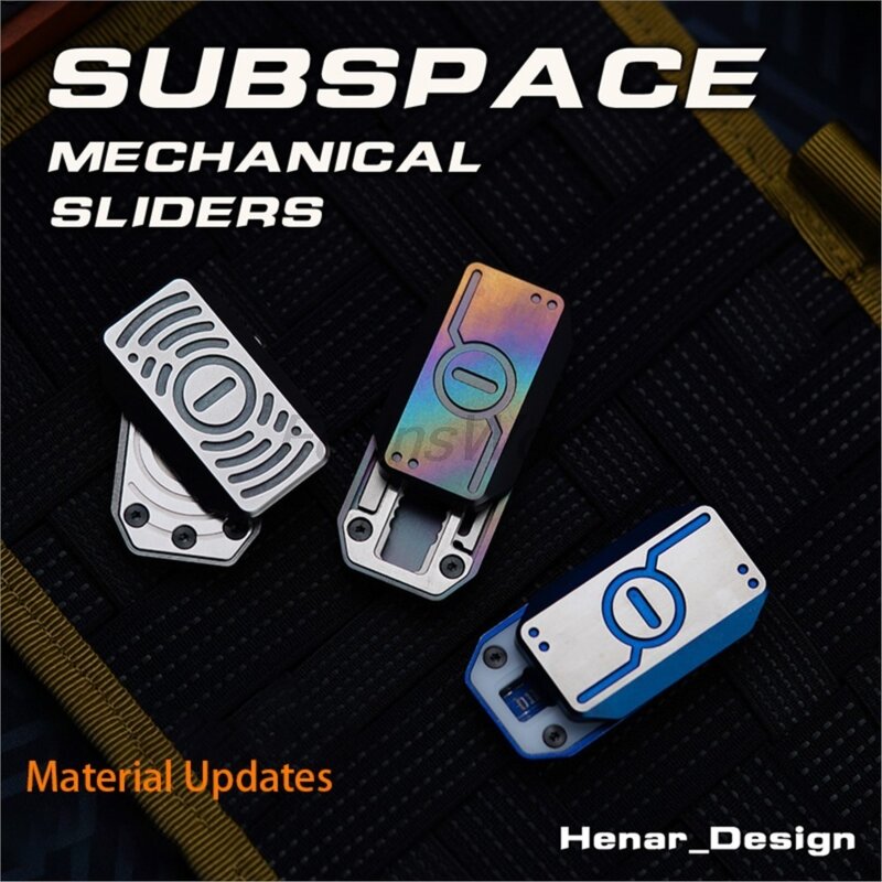 Wanwu Edc Subruimte Mechanische Sliders Materiaal Updates Voor Volwassenen Metalen Fidget Speelgoed Voor Volwassenen