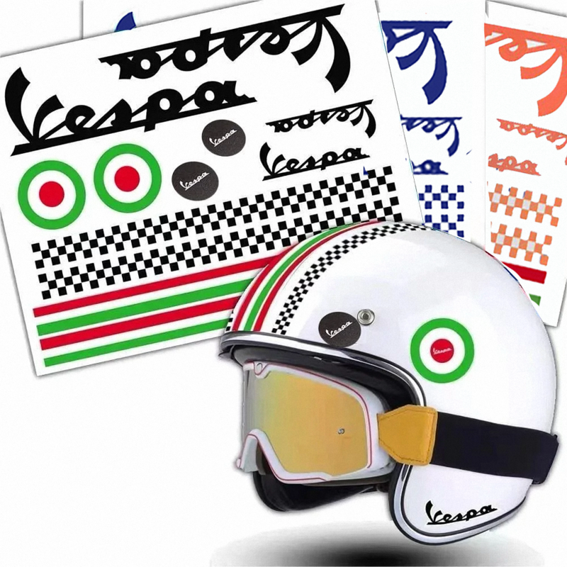 For Vespa Helmet Sticker Primavera Sprint Spring PX LX GTS GTS300 300 250 200 150 125 80 50 Motorcycle Accessories Women's Decal