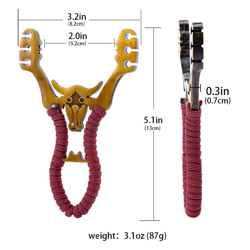 Fionda in lega potente e preciso tiro fionda fionda ad alta precisione catapulta elastico accessori per la caccia
