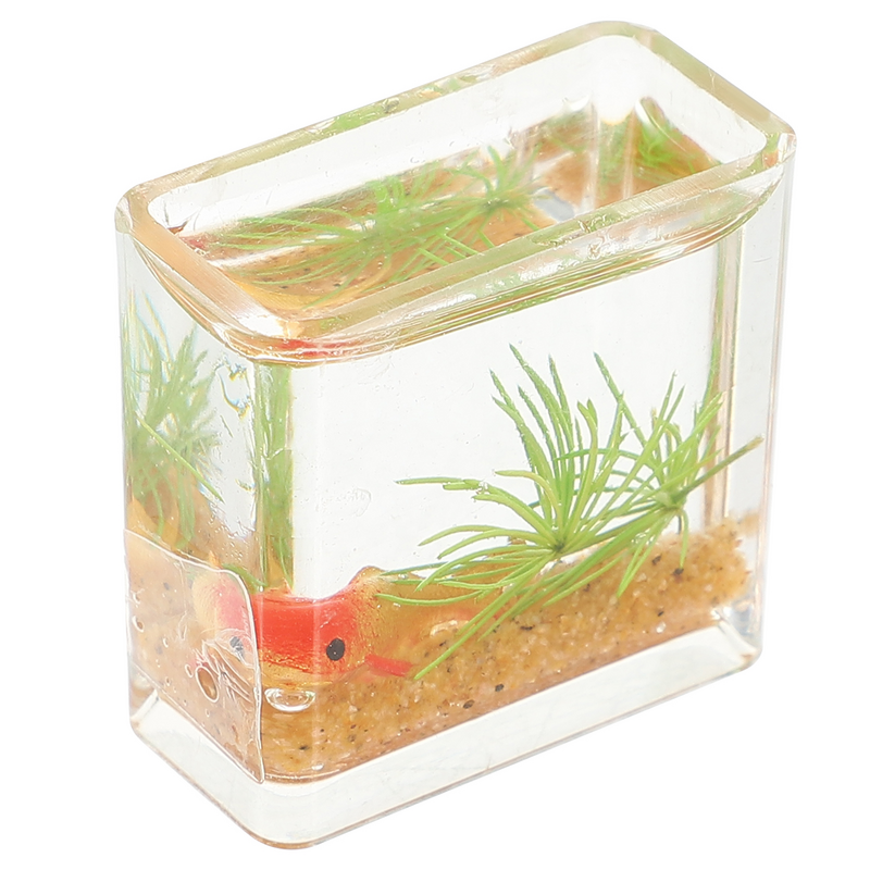 Micro Landscape Goldfish Tank Model Kitchen Table Centerpieces Miniature Crafts Decor Aquarium Scene Accessory House Decoration