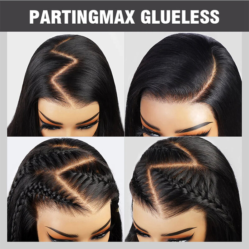 Wear And Go Glueless Wigs Human Hair Pre Plucked 5x5 Straight Lace Front Wigs 13x4 13x6 Pre Cut HD Lace 180 Density Frontal Wig